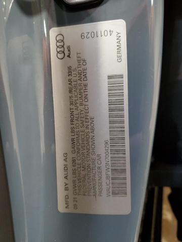 2022 AUDI E-TRON GT - WAUCJBFW3N7004296