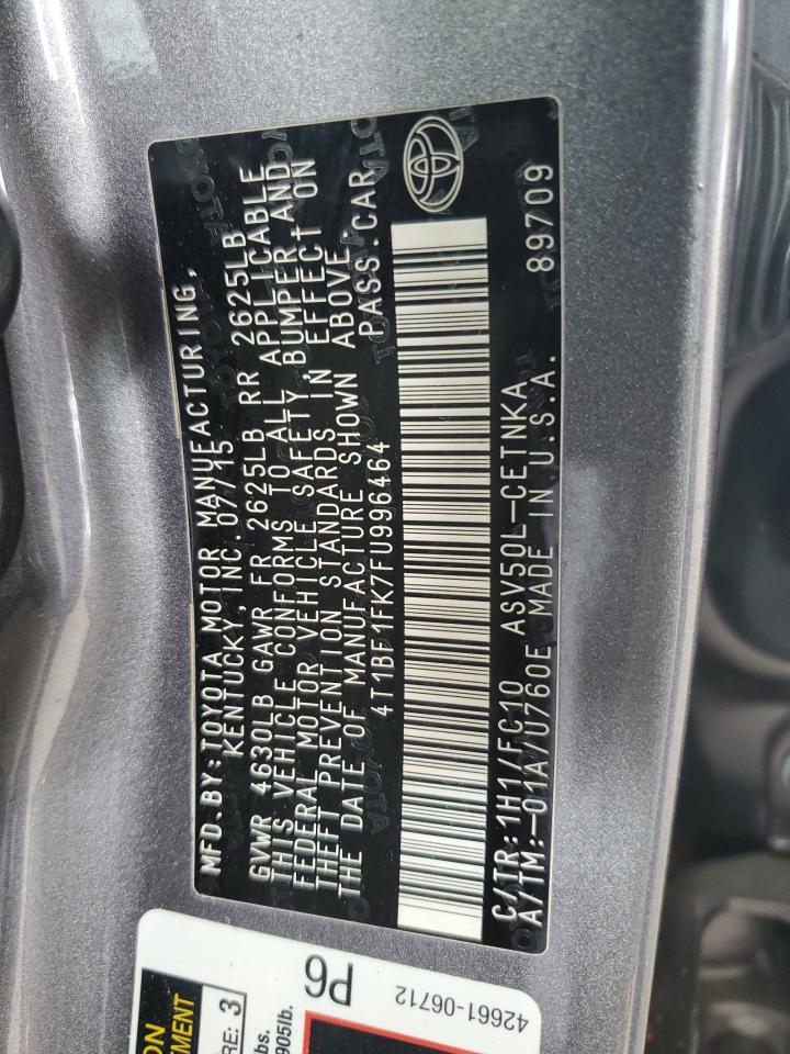 4T1BF1FK7FU996464 2015 Toyota Camry Le