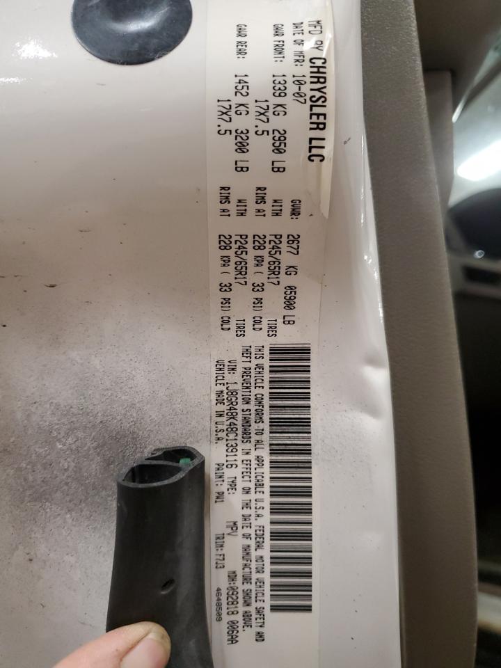 1J8GR48K48C139116 2008 Jeep Grand Cherokee Laredo