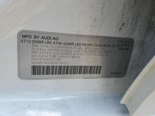 VIN WAUEFAFL3DN016727 2013 Audi A4, Premium Plus no.12