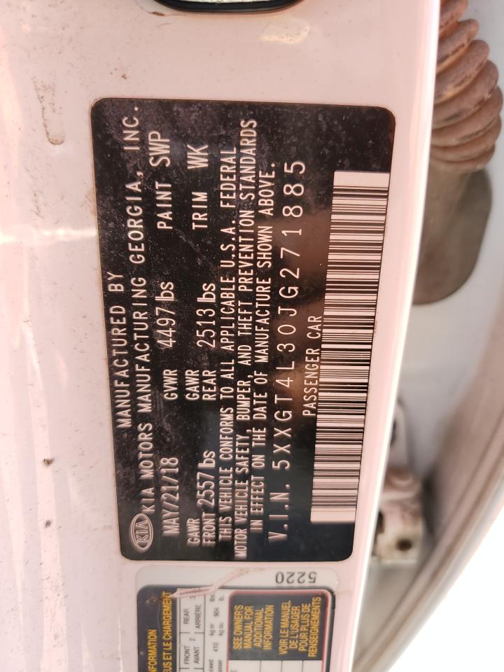 5XXGT4L30JG271885 2018 Kia Optima Lx