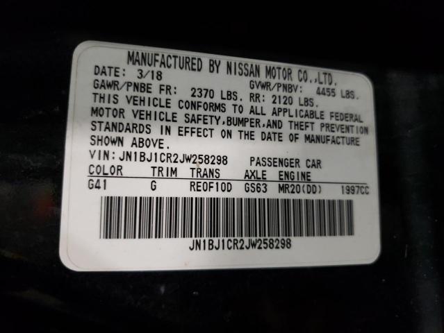 2018 NISSAN ROGUE SPOR - JN1BJ1CR2JW258298
