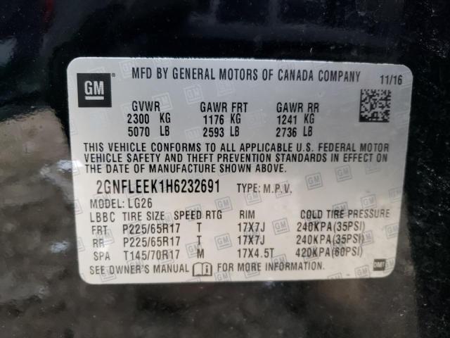 2017 CHEVROLET EQUINOX LS - 2GNFLEEK1H6232691