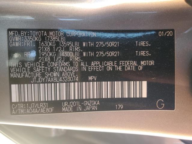 2020 LEXUS LX 570 JTJDY7AX8L4323074