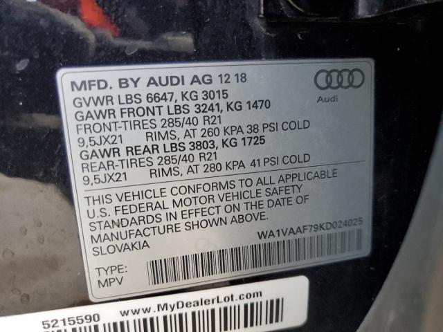 VIN WA1VAAF79KD024025 2019 Audi Q7, Prestige no.13