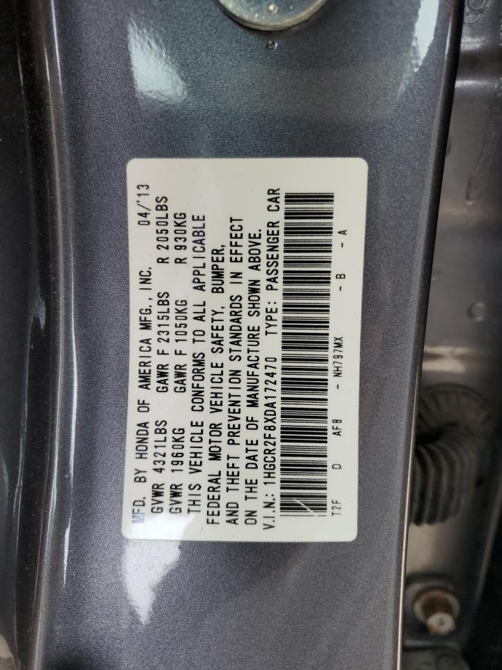 1HGCR2F8XDA172470 2013 Honda Accord Exl