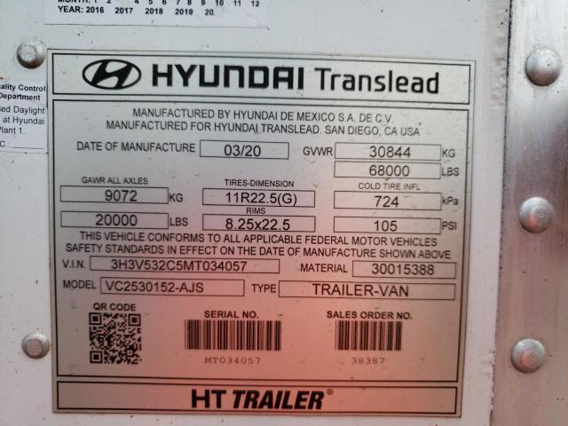 Lot #2473455090 2021 HYUNDAI TRAILER salvage car