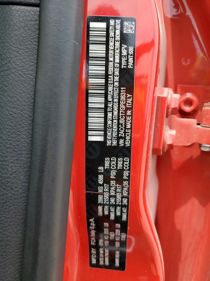 ZACCJBCT7GPE06311 2016 Jeep Renegade Trailhawk