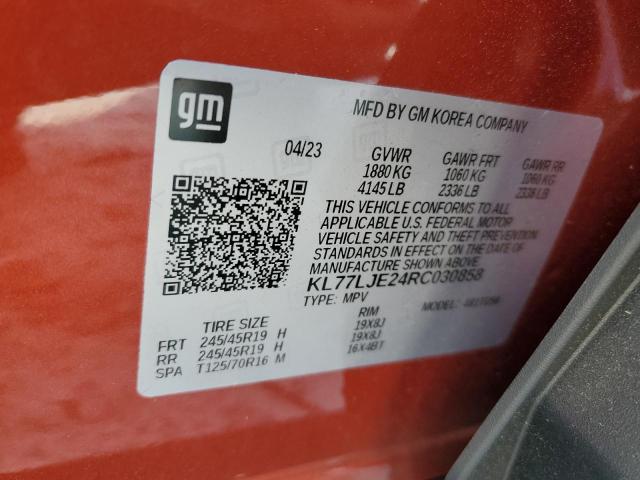 2024 CHEVROLET TRAX 2RS KL77LJE24RC030858