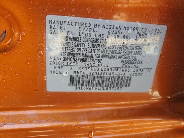 2021 NISSAN VERSA SR 3N1CN8FV6ML897157  51891524