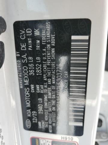 2020 Kia Rio Lx VIN: 3KPA25AD2LE303726 Lot: 51604894