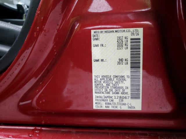 2017 NISSAN ALTIMA 2.5 - 1N4AL3AP0HC128067