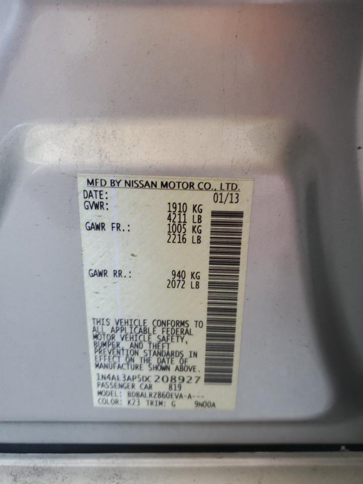 1N4AL3AP5DC208927 2013 Nissan Altima 2.5