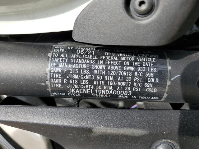 2022 KAWASAKI EN650 L - JKAENEL19NDA00083