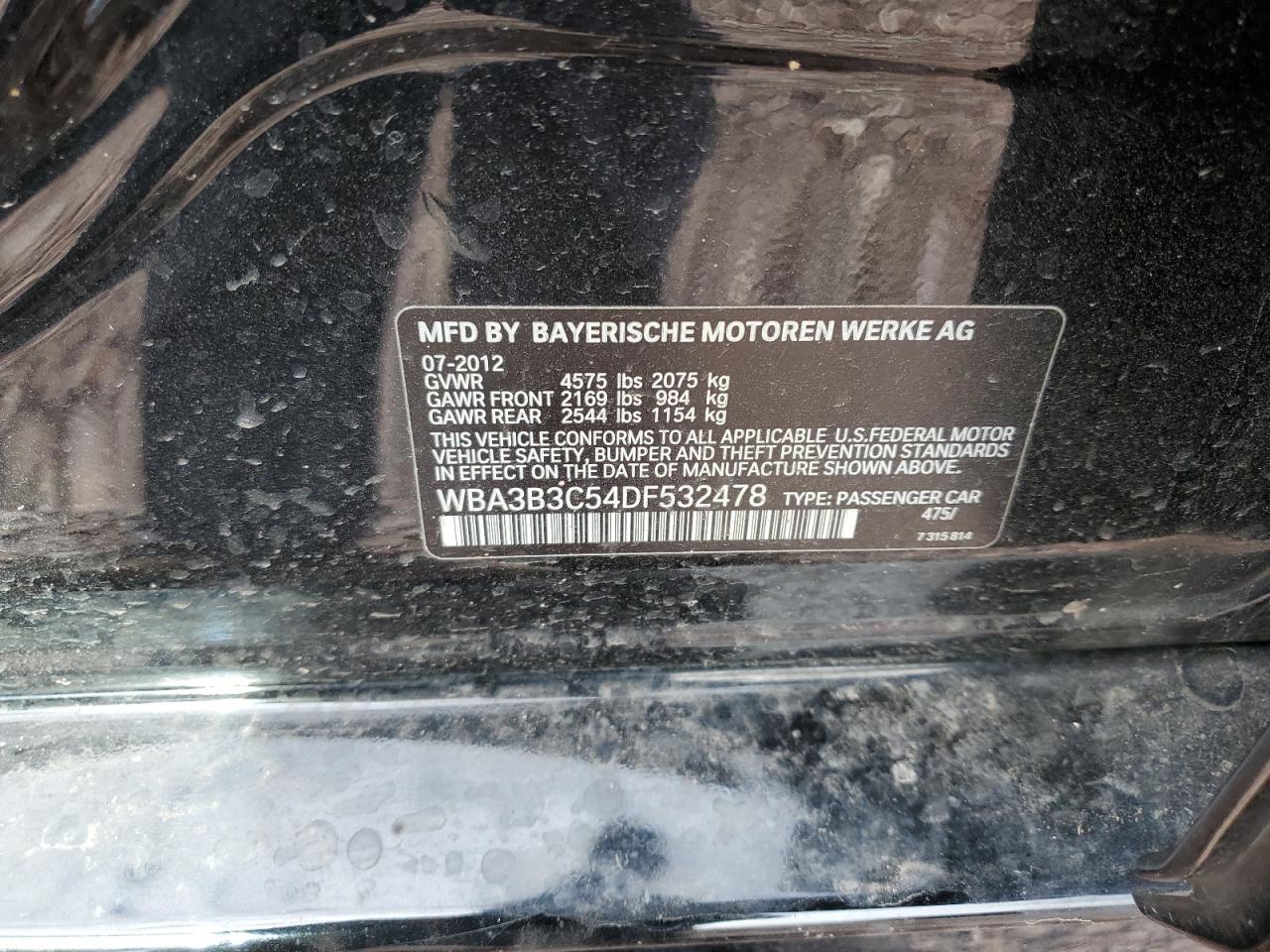 WBA3B3C54DF532478 2013 BMW 328 Xi