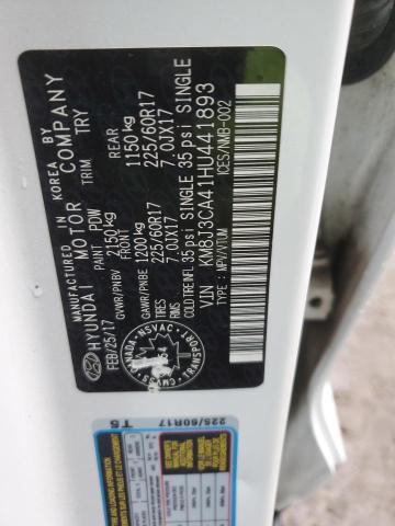 2017 Hyundai Tucson Limited VIN: KM8J3CA41HU441893 Lot: 48581964