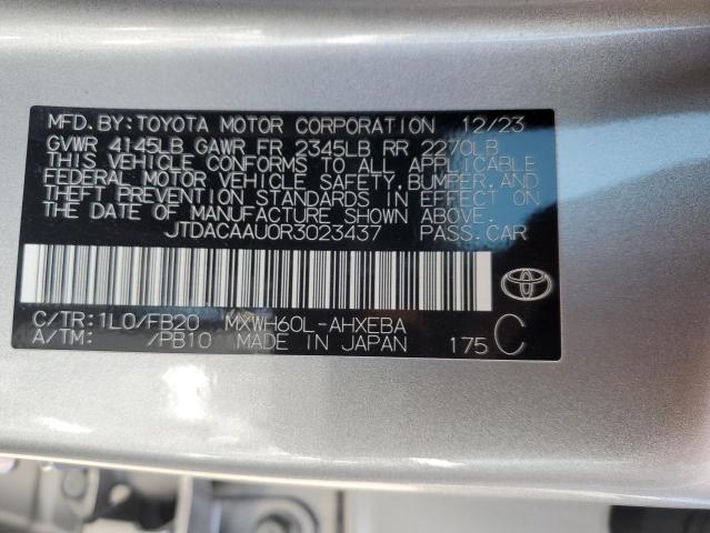 2024 TOYOTA PRIUS LE - JTDACAAU0R3023437
