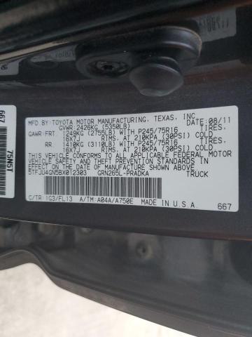 2011 Toyota Tacoma Double Cab Prerunner VIN: 5TFJU4GN5BX012303 Lot: 51463194