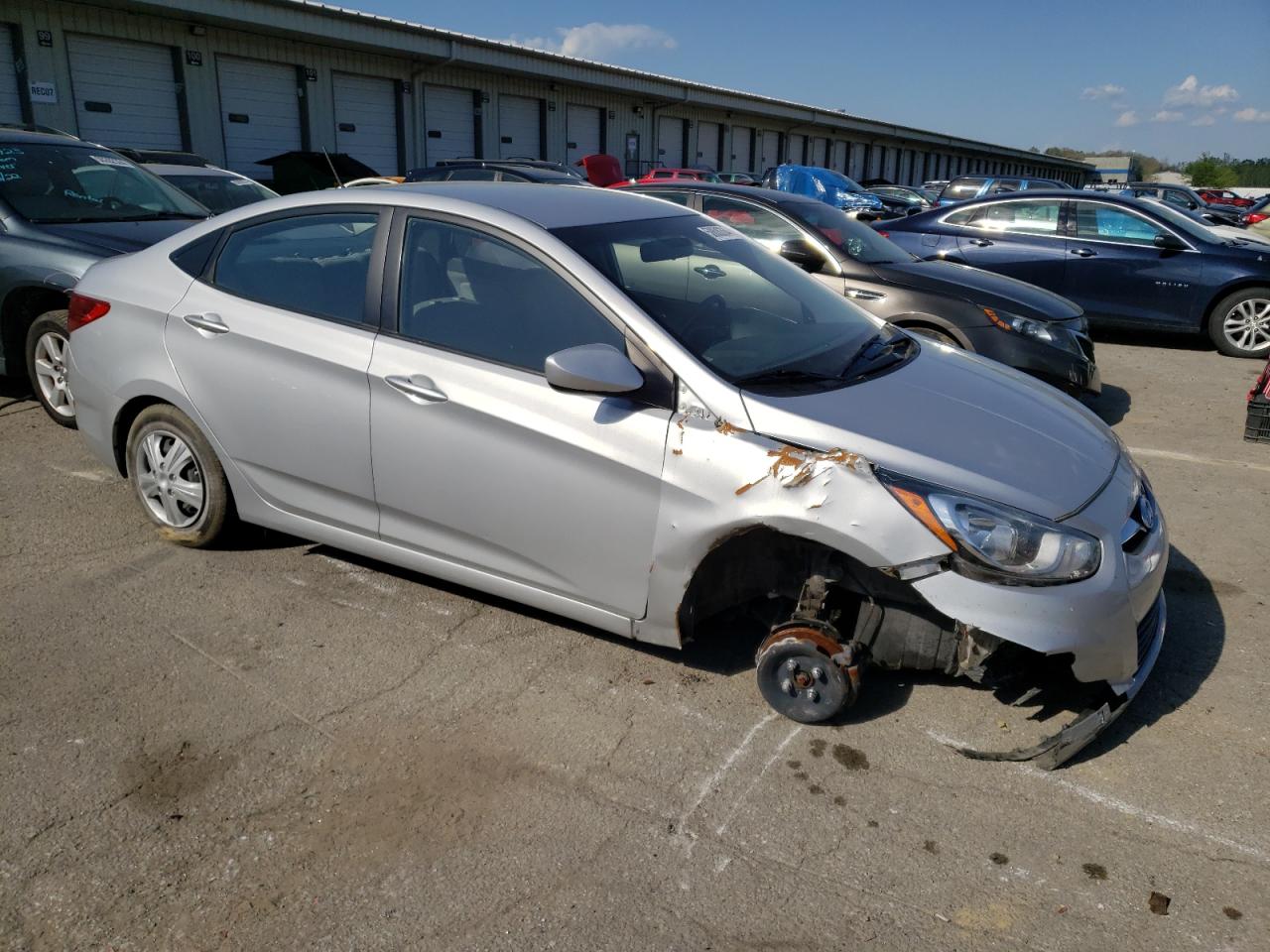 KMHCT4AE1EU672991 2014 Hyundai Accent Gls