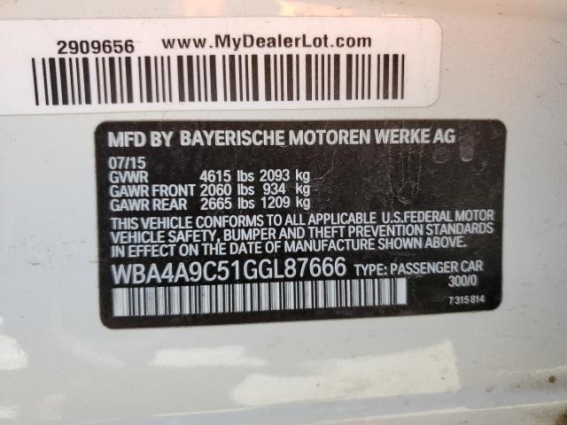 VIN WBA4A9C51GGL87666 2016 BMW 4 Series, 428 I Gran... no.12