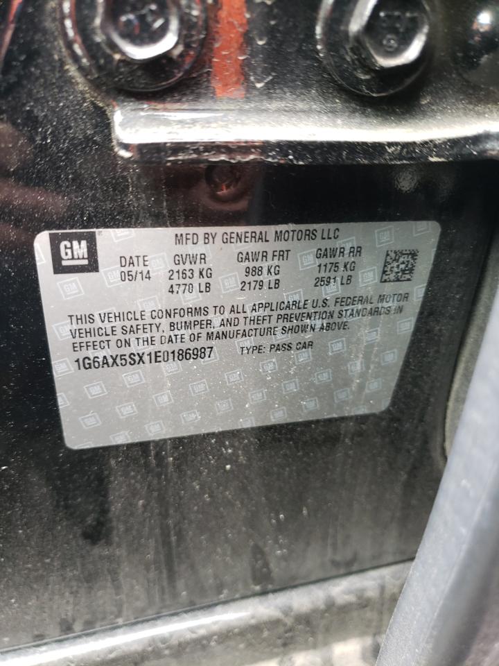 1G6AX5SX1E0186987 2014 Cadillac Cts Luxury Collection