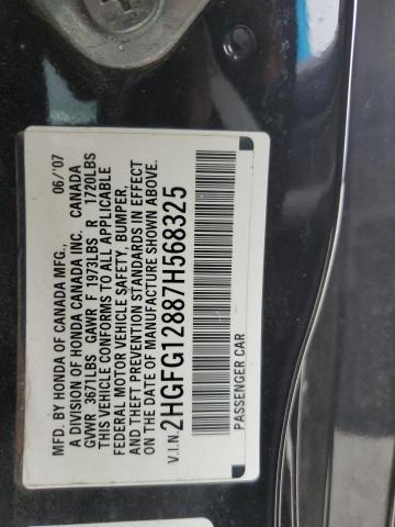 2007 Honda Civic Ex VIN: 2HGFG12887H568325 Lot: 51761044