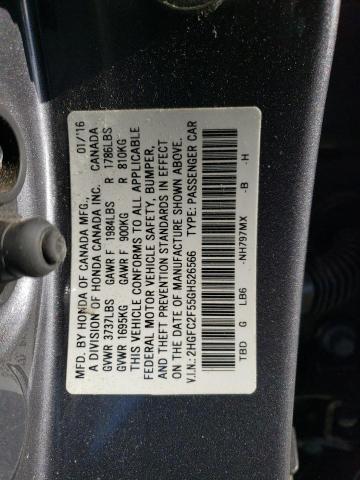 2HGFC2F55GH526566 2016 HONDA CIVIC - Image 12