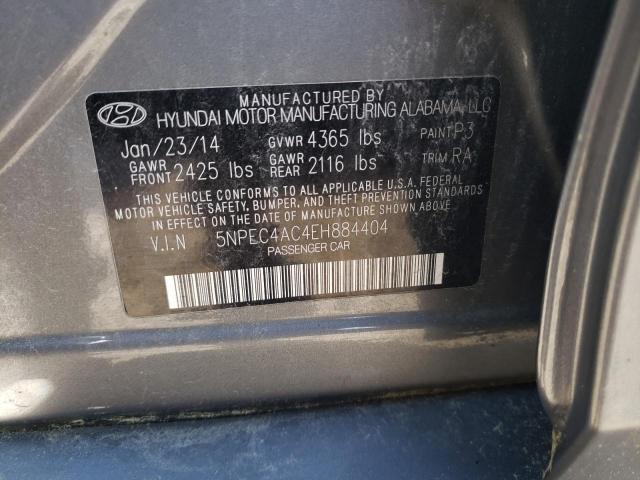 2014 Hyundai Sonata Se VIN: 5NPEC4AC4EH884404 Lot: 49671294