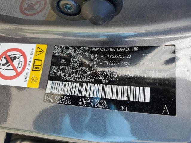 2016 Lexus Rx 450H Base VIN: 2T2BGMCA4GC004788 Lot: 51031094