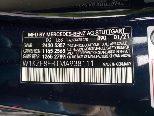 2021 MERCEDES-BENZ E 350 4MAT - W1KZF8EB1MA938111