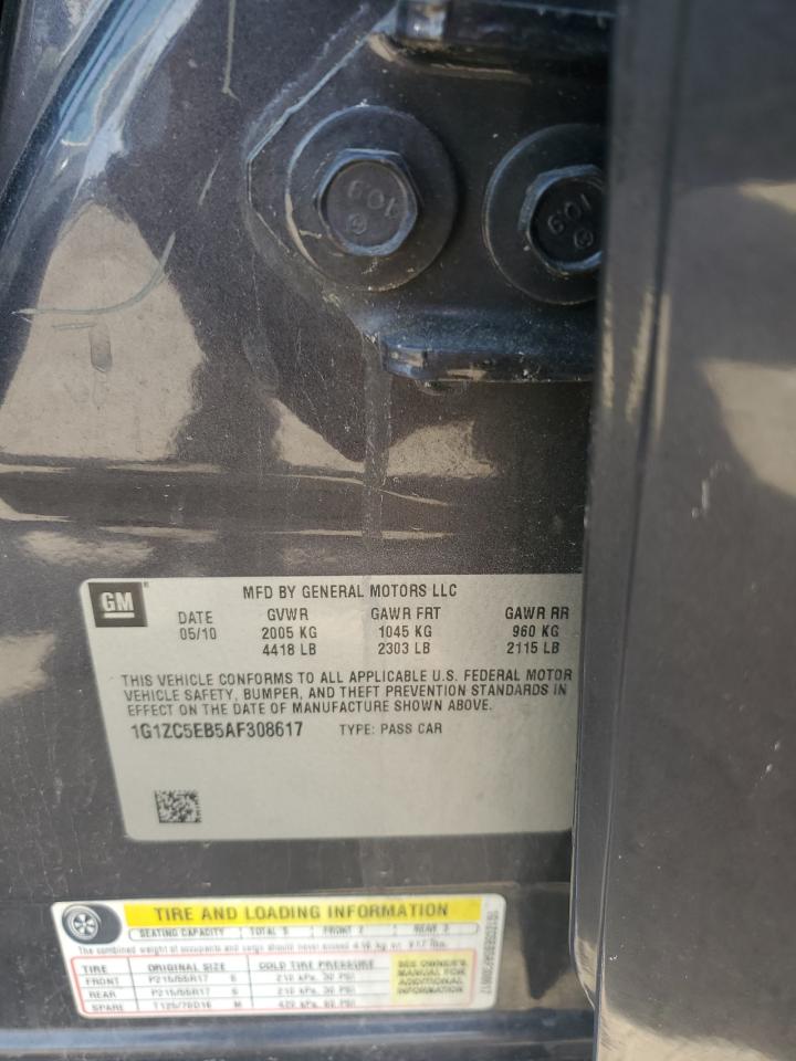 1G1ZC5EB5AF308617 2010 Chevrolet Malibu 1Lt