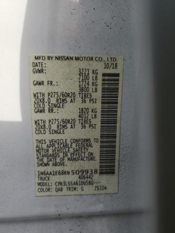 2019 NISSAN TITAN PLAT - 1N6AA1E68KN509938