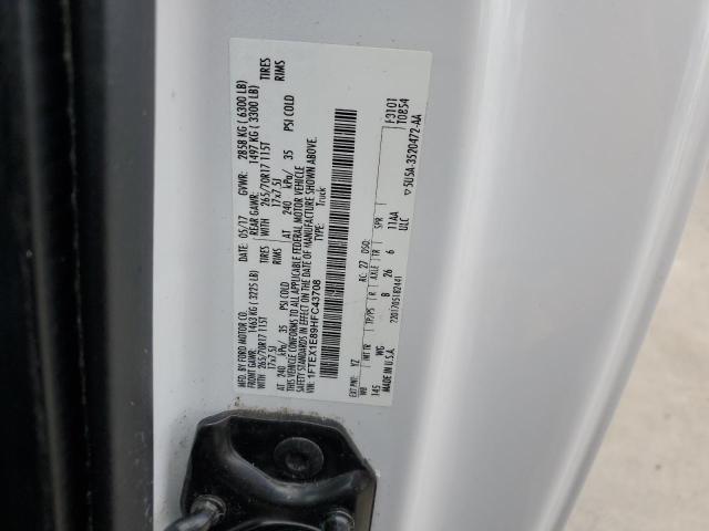 2017 Ford F150 Super Cab VIN: 1FTEX1E89HFC43708 Lot: 51403634