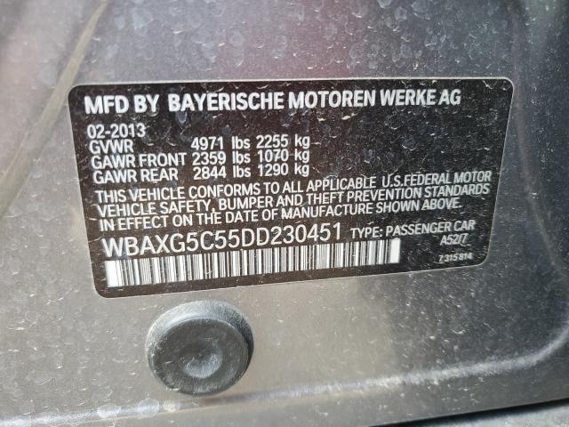 VIN WBAXG5C55DD230451 2013 BMW 5 Series, 528 I no.12