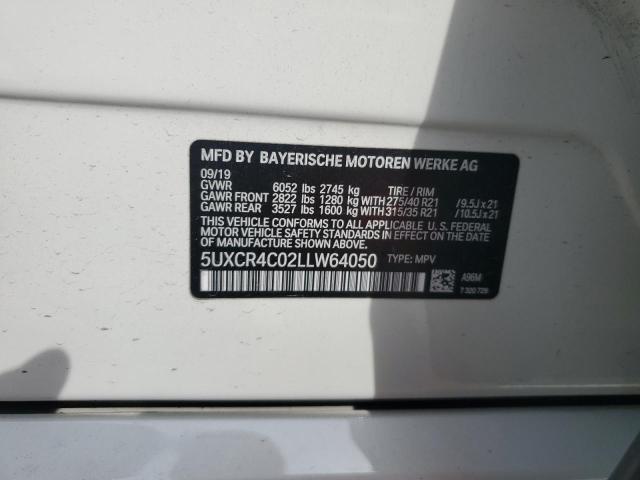 2020 BMW X5 Sdrive 40I VIN: 5UXCR4C02LLW64050 Lot: 51406984