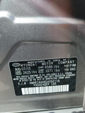 2013 Hyundai Sonata Hybrid VIN: KMHEC4A46DA092118 Lot: 50387174