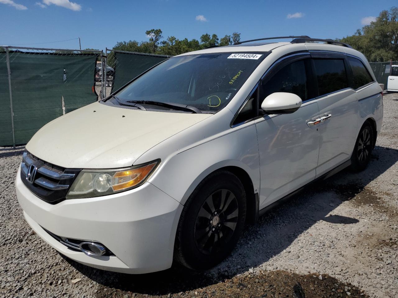 2014 Honda Odyssey Exl vin: 5FNRL5H62EB077918