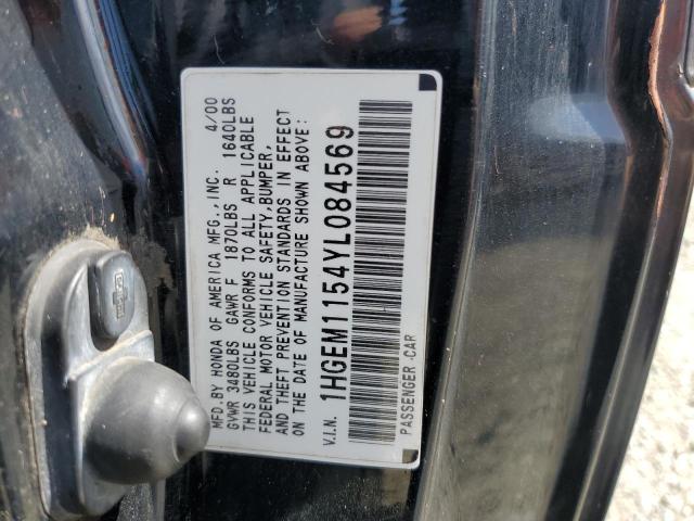 Lot #2503807248 2000 HONDA CIVIC SI salvage car
