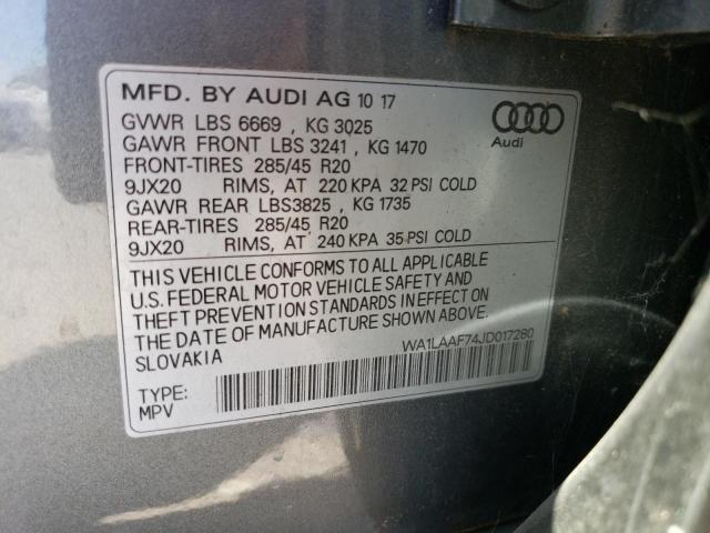 VIN WA1LAAF74JD017280 2018 Audi Q7, Premium Plus no.14