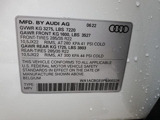 WA1ACBGE0PB000226 Audi E-Tron Sport 13