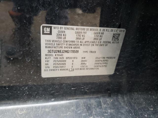 2017 GMC SIERRA K15 - 3GTU2NEJ2HG178509