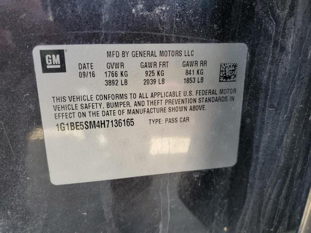 2017 CHEVROLET CRUZE LT - 1G1BE5SM4H7136165