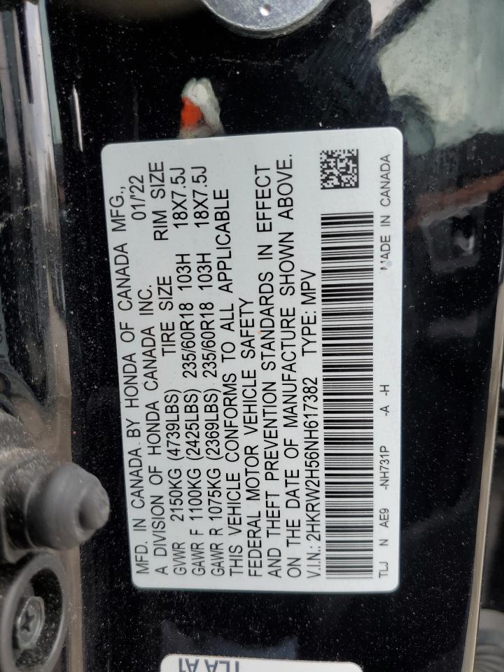 2HKRW2H56NH617382 2022 Honda Cr-V Ex