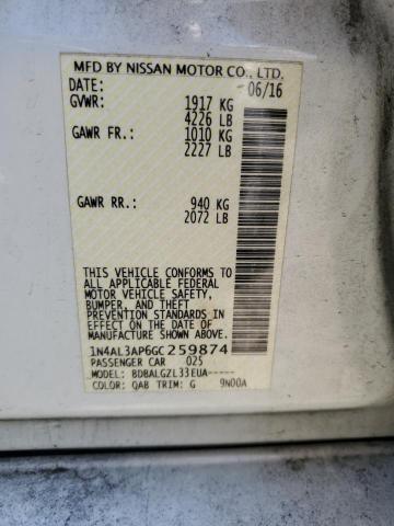 2016 NISSAN ALTIMA 2.5 - 1N4AL3AP6GC259874