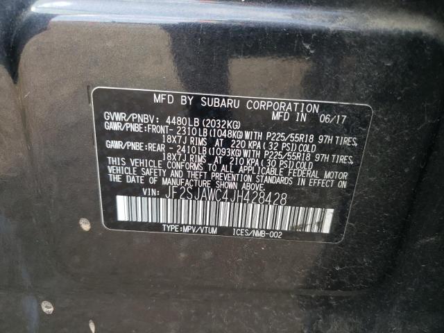 2018 Subaru Forester 2.5I Touring VIN: JF2SJAWC4JH428428 Lot: 50898214