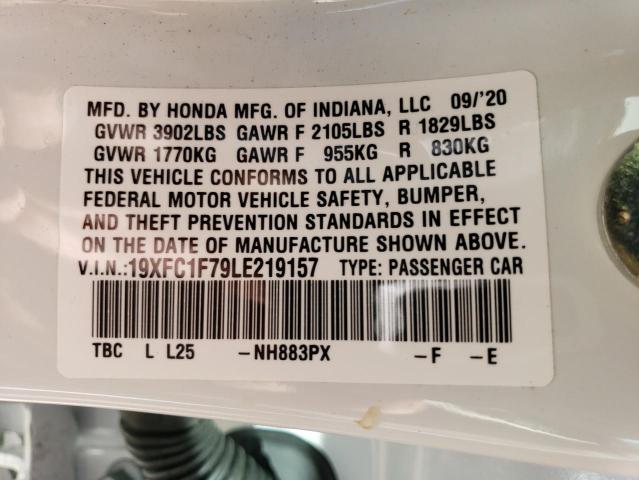 19XFC1F79LE219157 Honda Civic EXL 12