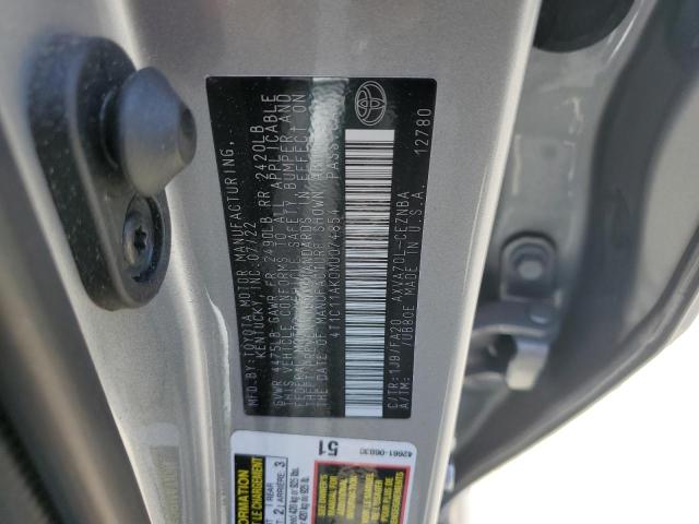 2022 Toyota Camry Le VIN: 4T1C11AK0NU074854 Lot: 51517114