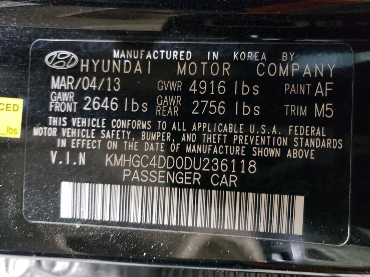 KMHGC4DD0DU236118 2013 Hyundai Genesis 3.8L