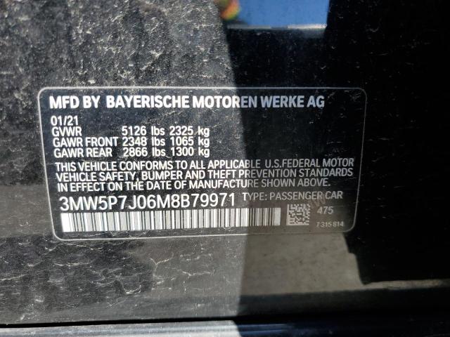 3MW5P7J06M8B79971 BMW 3 Series 330E 12