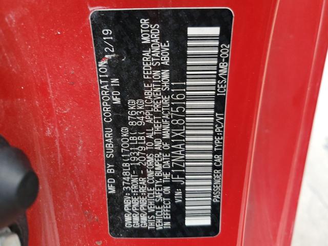 2020 TOYOTA 86 JF1ZNAA1XL8751611